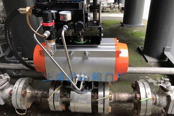 Q641N-64P氣體帶定位器高壓球閥發貨及現場安裝調試5