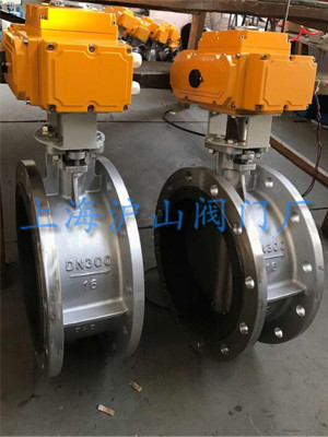 D941X-10電動法蘭軟密封蝶閥實拍圖