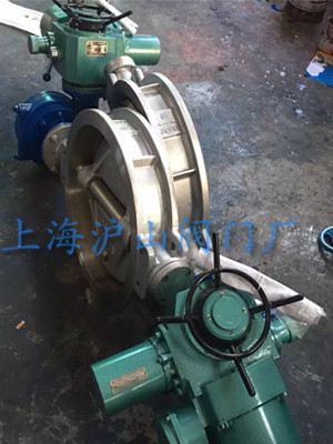 D973W-16P電動對夾硬密封蝶閥實拍